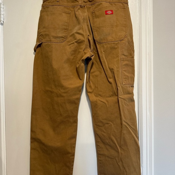 Bundle 2 Pair Dickie Work Pants. Dark chocolate brown 38x34. Duck brown 38x32. - Picture 10 of 14